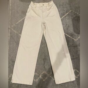 Madewell Wide Leg Patch Pocket Denim Pants